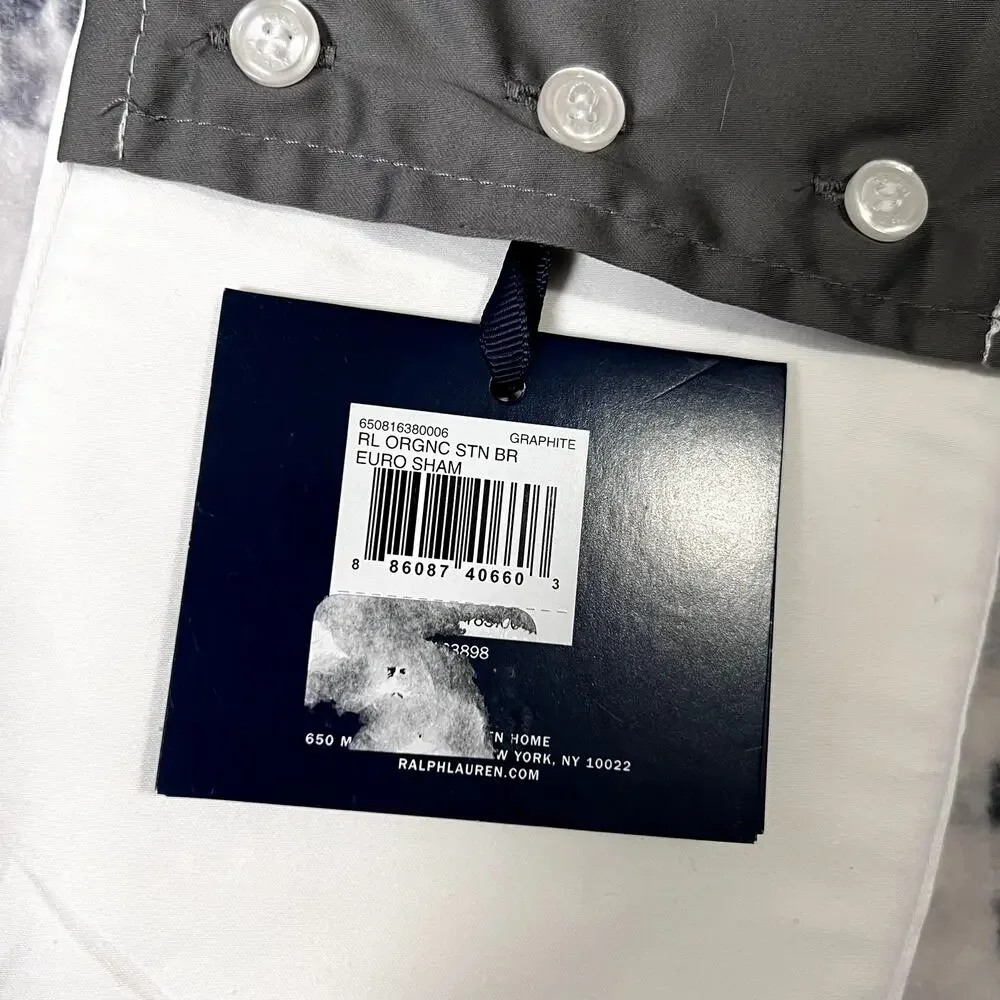 Ralph Lauren Organic Sateen Edge Euro Sham (one piece)